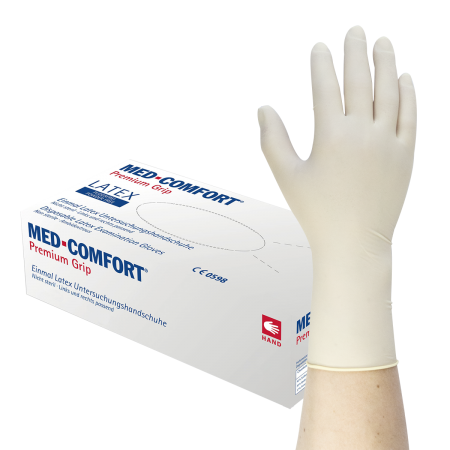 MED-COMFORT Premium Grip - Latexhandschuhe, 100 Stück (01037)